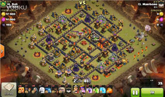 部落沖突天胖法三星滿防十本視頻分享