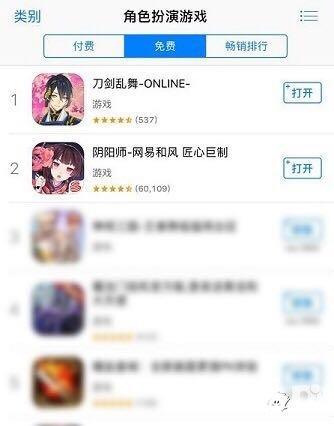 刀劍亂舞公測(cè)首日霸居榜首 首日下載量超20萬