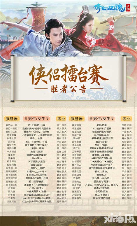 倩女幽魂手游俠侶擂臺(tái)賽勝者出爐 尋找俠侶終極攻略