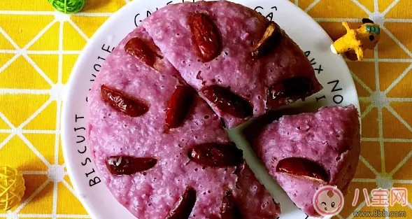 寶寶輔食 口感軟糯的紫薯發(fā)糕