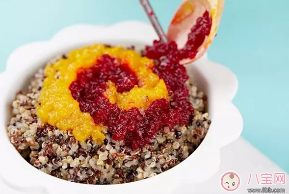 給寶寶輔食加點(diǎn)谷物 甜菜南瓜藜麥飯