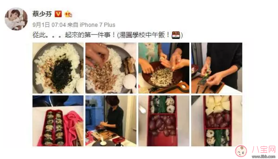 蔡少芬親手給娃做便當(dāng)竟被噴 “病從口入”防線究竟在哪？