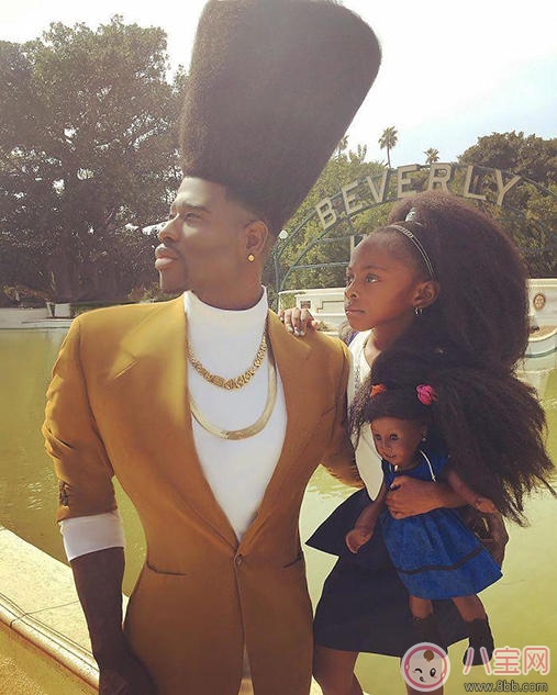 親子故事 黑人父女同款飄逸發(fā)型走紅