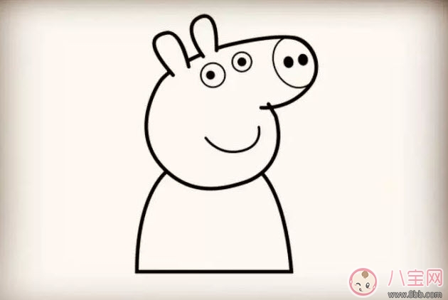 兒童簡(jiǎn)筆畫(huà)小豬佩奇 小豬佩奇的簡(jiǎn)筆畫(huà)