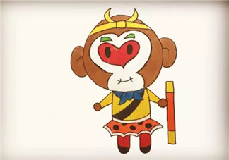 兒童簡筆畫 卡通人物齊天大圣孫悟空簡筆畫