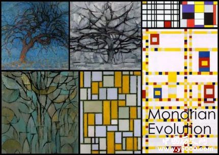蒙德里安作品賞析蒙德里安紅黃藍的含義是什么？