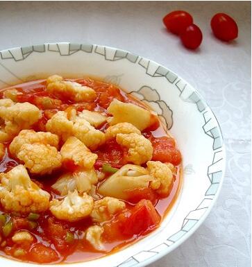 番茄炒菜花怎么做？