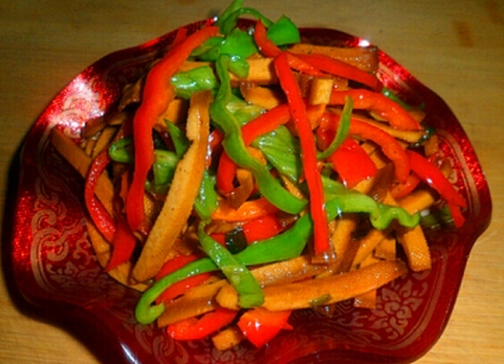 青紅椒拌豆干