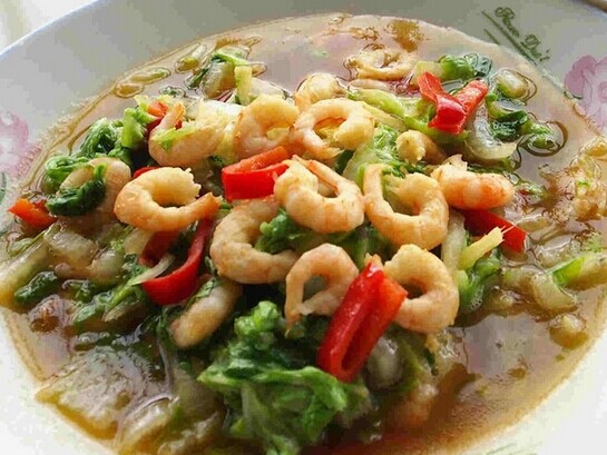 白菜和蝦怎么做菜