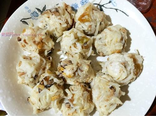 客家蒸蘿卜丸子的做法