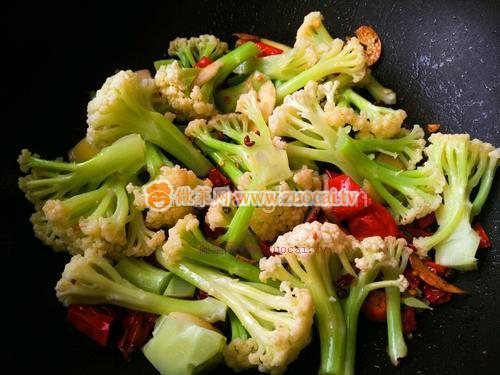 干煸孜然菜花的做法