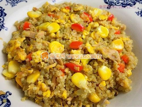鮪魚(yú)玉米蛋炒藜麥飯的做法