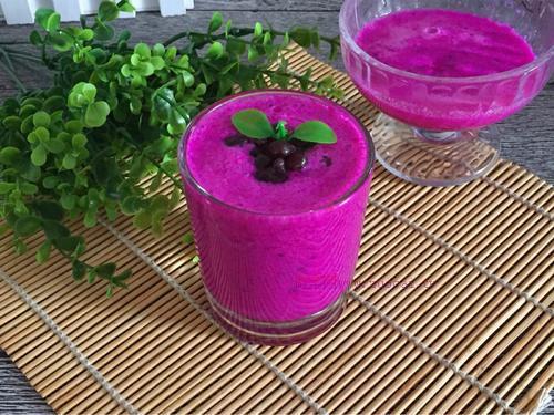 火龍果紅豆奶昔的做法