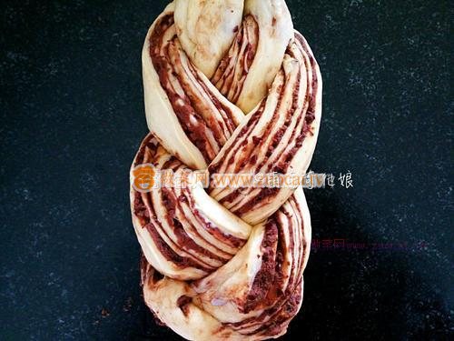 大理石紋豆沙土司的做法