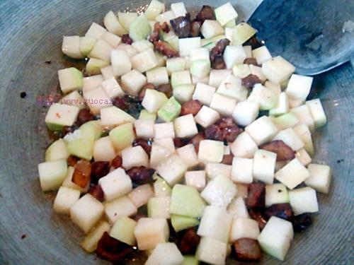 肉丁芥菜頭的做法