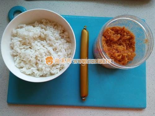 肉松火腿飯團(tuán)的做法