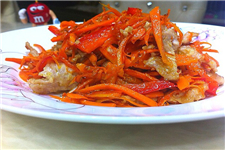 胡蘿卜炒肉怎么做好吃