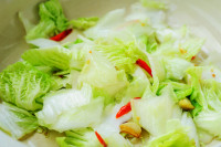 豉油炒白菜的做法步驟5
