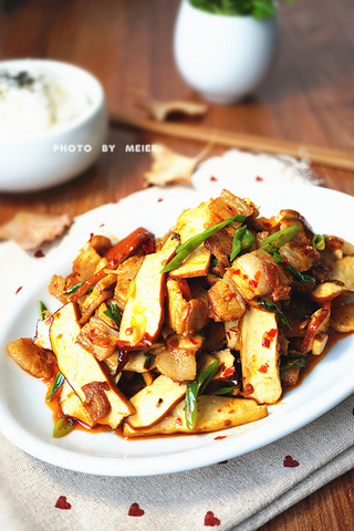 【回鍋肉豆干】的做法步驟：12