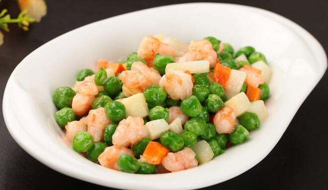 家常菜馬蹄豌豆炒蝦仁怎么做？