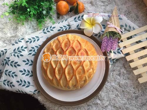 網(wǎng)紋夾心面包的做法