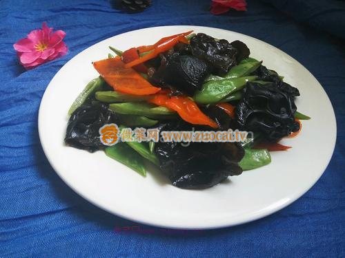 蕓豆炒木耳的做法