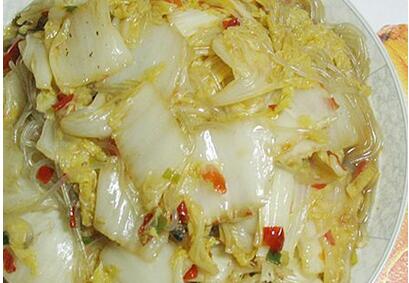 酸辣白菜粉絲怎么做？