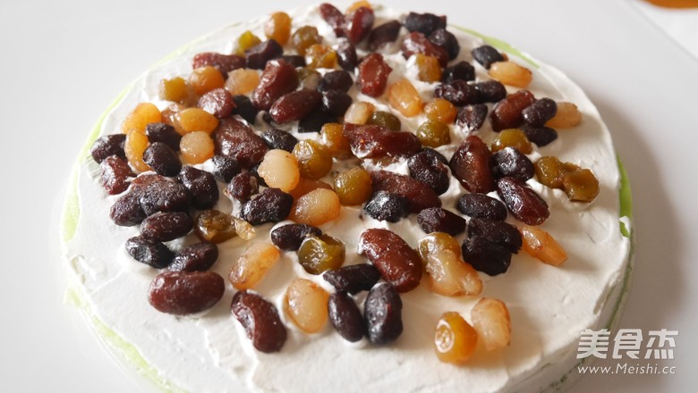 春天的氣息－簡(jiǎn)單易做斑斕蜜豆千層的做法