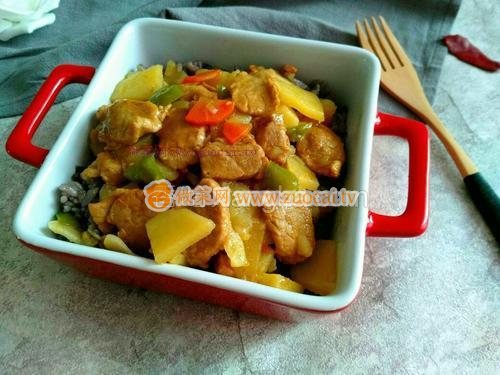 肉片土豆蓋澆飯的做法