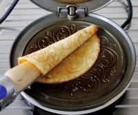 圣誕蛋筒 krumkaker的做法步驟9