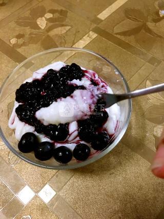 藍(lán)莓山藥泥的做法步驟：5