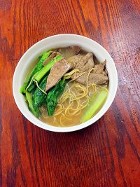 豬肝湯面的做法步驟7