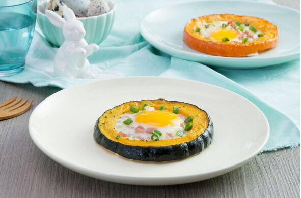 烤雞蛋南瓜圈怎么做？