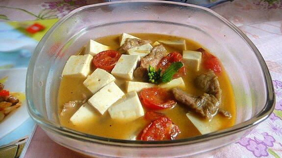 生津、通血脈的番茄豆腐肉片湯怎么做？