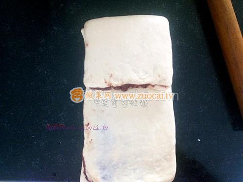 大理石紋豆沙土司的做法