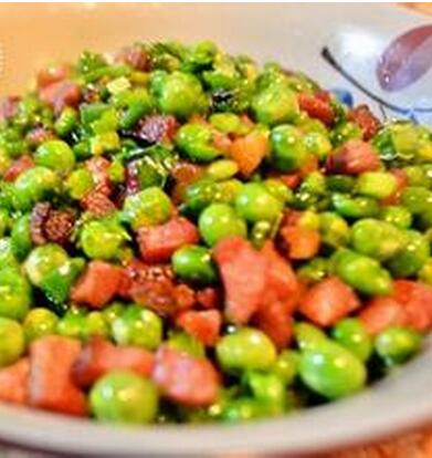 快手下飯菜臘肉炒豌豆怎么做？