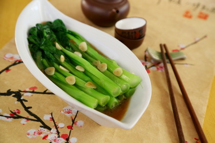 白灼靚菜心的做法步驟