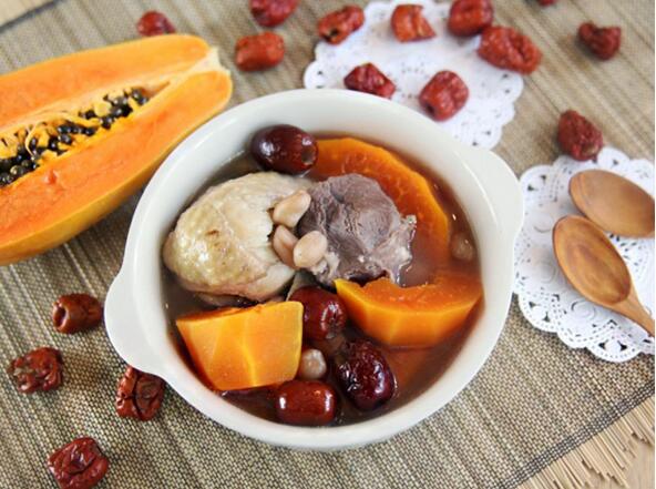 怎么做木瓜大棗煲花生雞湯？