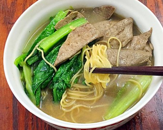 豬肝湯面的家常做法