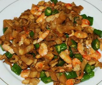 蘿卜干炒河蝦的做法視頻