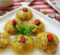 糯玉米蔬菜團(tuán)子的做法視頻