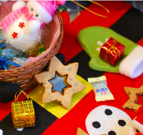 圣誕節(jié)蔓越莓玻璃糖餅干