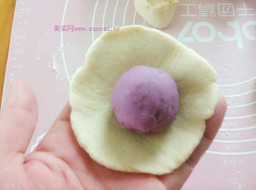 紫薯開(kāi)花饅頭的做法