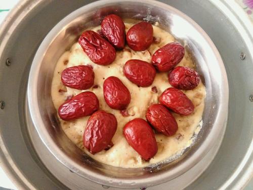 玉米面紅棗發(fā)糕