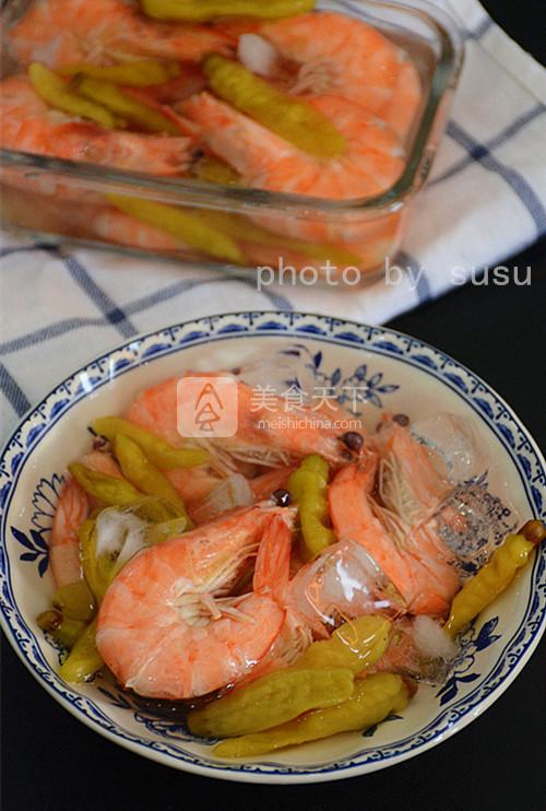 冰鎮(zhèn)酸辣蝦的做法