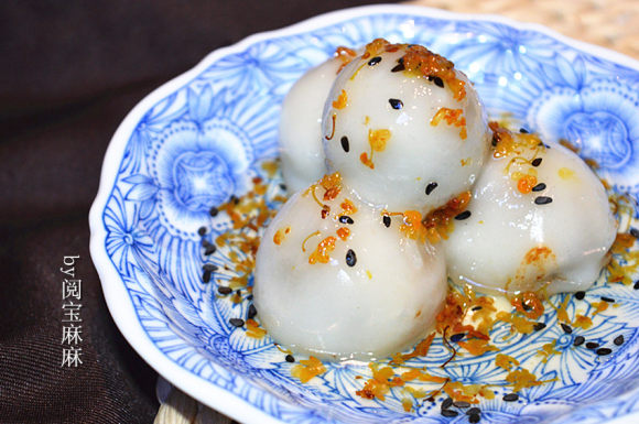 桂花豆沙湯圓—蒸出來(lái)的甜蜜，冬至必吃哦！