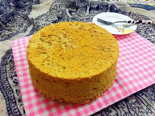 抹茶戚風(fēng)蛋糕～八寸