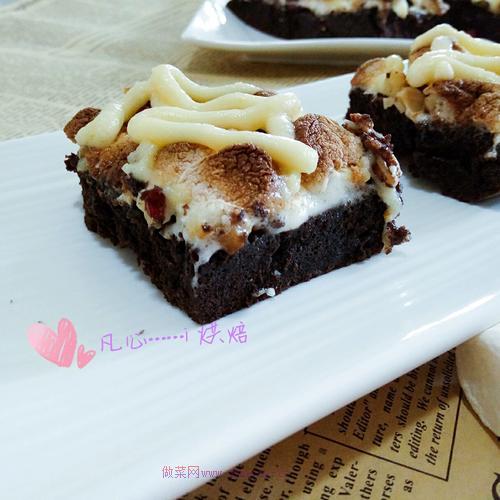 棉花糖布朗尼堅(jiān)果蛋糕的做法