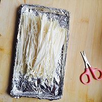 烤箱版錫紙金針菇的做法圖解2