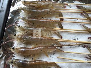 #ACA烘焙明星大賽#海鹽烤大蝦的做法步驟:4